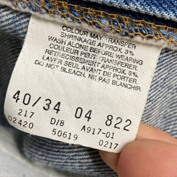 Vintage Levi’s Orange Tab 619 Med Wash Straight Leg Jeans 40 - Picture 5 of 16